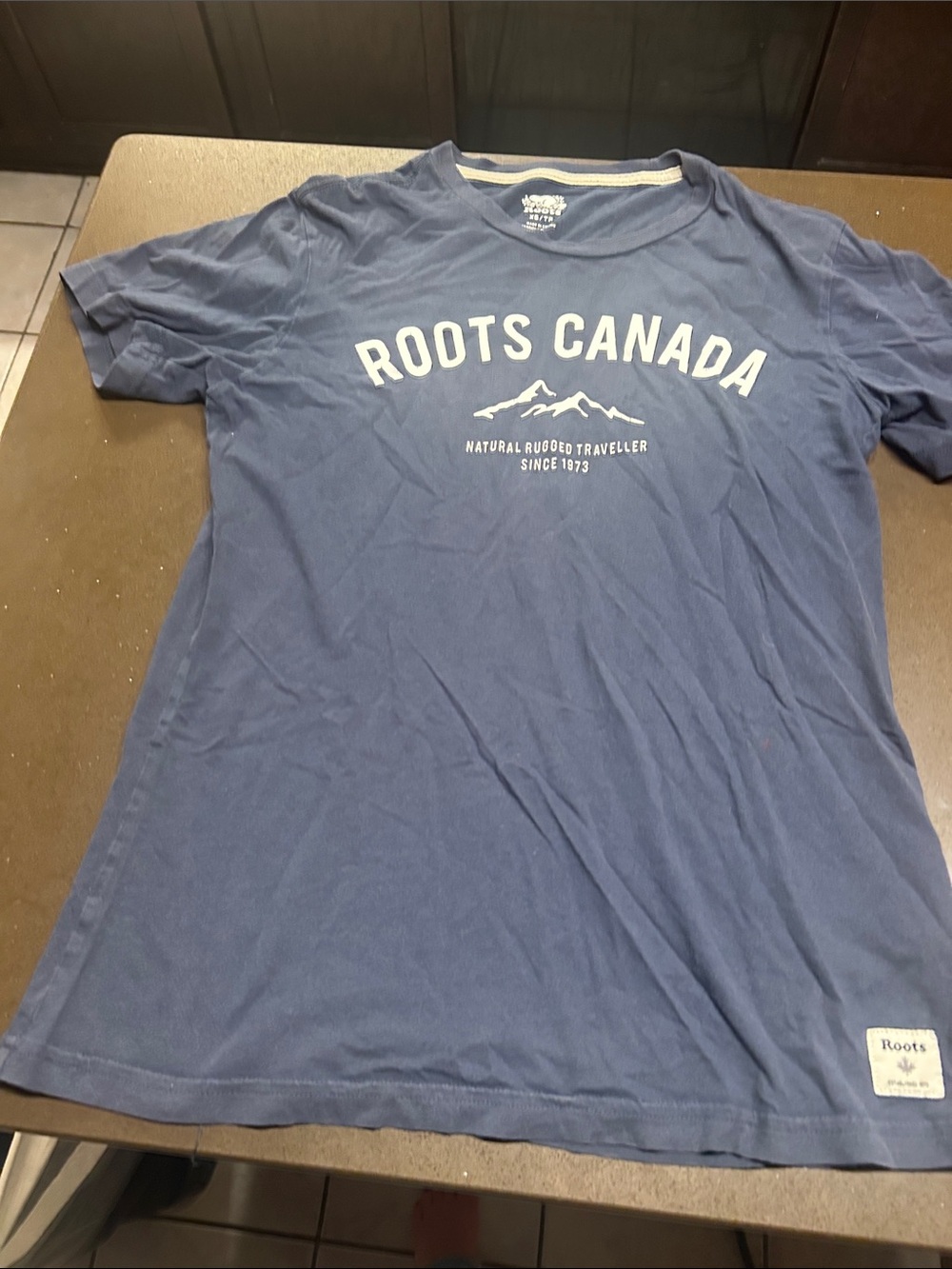 Roots Women's Navy Graphic Short Sleeve Tee